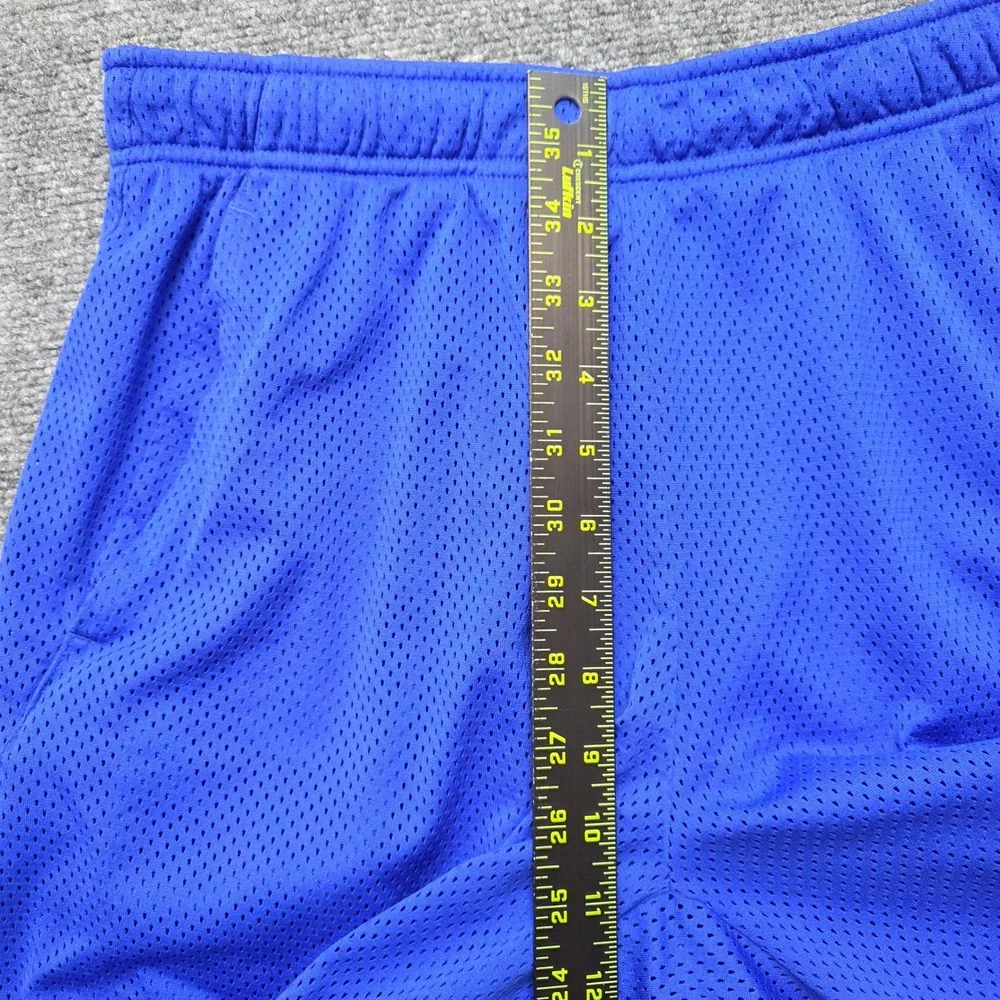 Nike Dri-FIT Men's Medium Royal Blue Mesh Athletic Basketball Shorts 8 Inseam